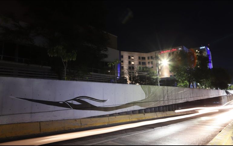 Artistas ganadores del proyecto Traza Jalisco, mostraron a través de una intervención artística, la identidad jalisciense y los problemas sociales que atraviesa el Estado. EL INFORMADOR/ C. Zepeda