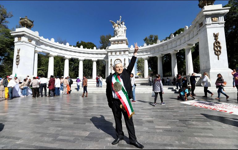 La ruta de la movilización de FRENA está programada para partir del Ángel de la Independencia al Zócalo capitalino; cabe mencionar, que la marcha de López Obrador tiene el mismo destino, aunque en diferente horario. SUN / ARCHIVO
