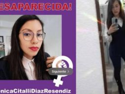 La familia de Mónica reportó su desaparición el 3 de noviembre, por lo que se emitió una ficha de búsqueda. ESPECIAL