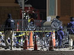 Migrantes venezolanos se entregan a autoridades estadounidenses tras cruzar hacia ese país desde Ciudad Juárez hasta llegar a El Paso, Texas. EFE/L. Torres