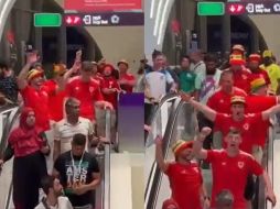 Fue en el Metro de Qatar, donde aficionados de los denominados 