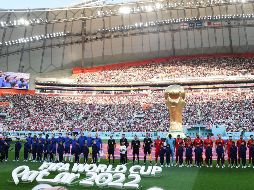 Inglaterra e Irán se midieron en su debut en Qatar 2022. XINHUA/H. YAN