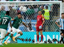 Salem Al-Dawsari celebra el gol de la victoria. AP/N. Pisarenko