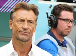 Después de disfrutar el momento, Hervé Renard pide a los suyos a concentrarse cuanto antes en los siguientes dos partidos, en los que se enfrentarán a Polonia y México. EFE / M. Messara