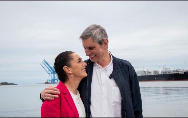 Claudia Sheinbaum y Jesús María Tarriba Unger, en una imagen compartida en redes sociales. INSTAGRAM/@claudia_shein