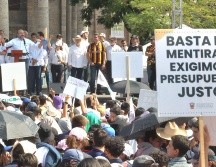 Aseguran que personal de la CEDHJ acompañó el recorrido de la manifestación de la UdeG y no reportaron incidentes. EL INFORMADOR / ARCHIVO