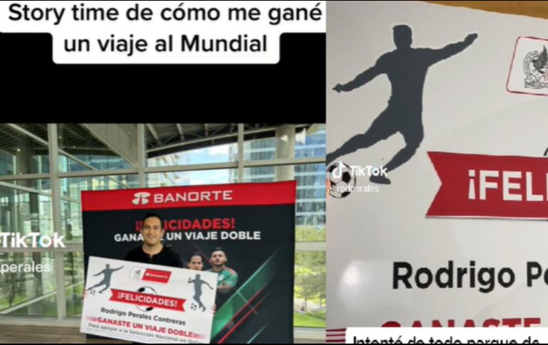 El usuario compartió a través de la plataforma de clips cortos la manera en cómo logró alcanzar su sueño de viajar al Mundial de Qatar 2022 tras varios intentos fallidos en diferentes concursos. TIKTOK/ @rodperales