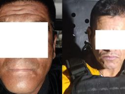 Los hombres detenidos se identificaron como Miguel Antonio “N”, de 43 años y Jorge Antonio “N”, de 35 y ya se encuentran a disposición del Ministerio Público. ESPECIAL/
