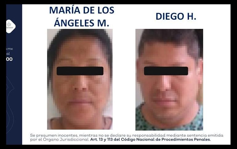 La Fiscalía señala que, si la menor no cumplía con su cuota diaria de 500 pesos, la pareja presuntamente la dejaba dormir en la calle y sin alimento. ESPECIAL/Fiscalía de Jalisco