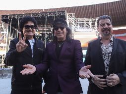 Los Bukis (Roberto Guadarrama, Javier Solis y Joel Solis) refrendaron que el espectáculo que le ofrecerán al público será de gran calidad y con buena visibilidad, le están dando prioridad a todos los temas que conoce el público. EL INFORMADOR / C. Zepeda