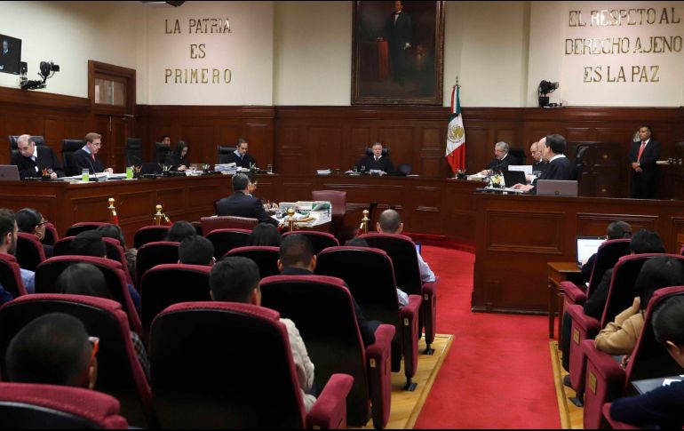 Seis de los 11 ministros se pronunciaron en contra de la propuesta del ministro Luis María Aguilar Morales por diversas consideraciones jurídicas. SUN/ARCHIVO