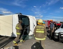 En San Miguel el Alto ocurrió un accidente carretero que dejó 38 heridos. ESPECIAL