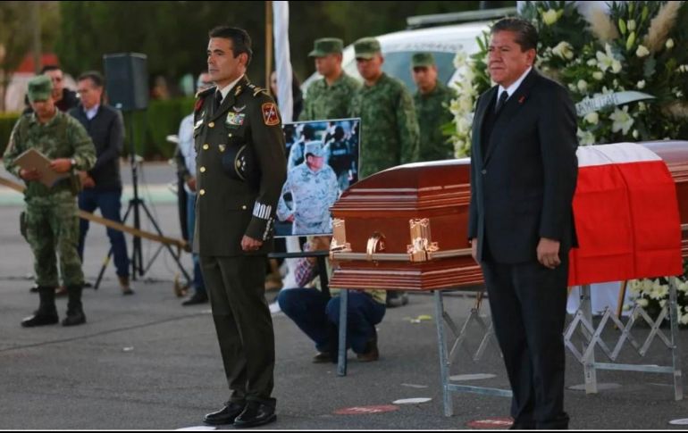 Los honores fúnebres se realizaron a las 17:00 horasde este viernes. SUN