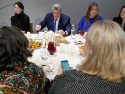 Leonid Slutsky se reunió con las madres de los soldados movilizados para la guerra en Ucrania. AP/D. Lovetsky