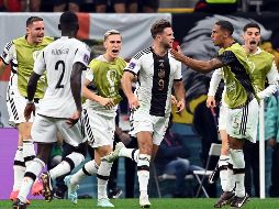 Niclas Füllkrug rescató el empate para Alemania. EFE/G. Licovski