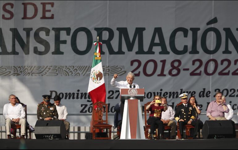 López Obradopr dice que pide al gobierno de EU se respeten a los migrante mexicanos. EFE / M. Guzmán