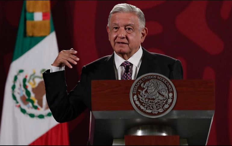 López Obrador informa que esta madrugada las Fuerzas Armadas capturaron a un jefe de una organización criminal que operaba en Nuevo Laredo, Tamaulipas. SUN / D. Sánchez