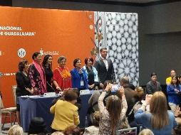 Dulce María Sauri Riancho, Amalia Dolores García Medina y Beatriz Paredes Rangel, fueron quienes formaron parte del panel “Liderazgo femenino e innovación sostenible para transformar al país”. EL INFORMADOR / K. Esparza