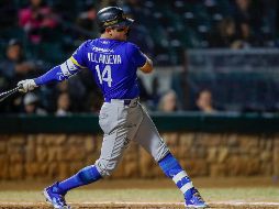 Christian Villanueva cerró la cuenta de los Charros con un jonrón solitario en la quinta entrada. TWITTER/charrosbeisbol