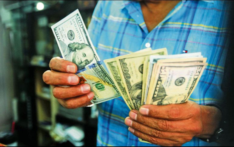 Este lunes 05 de diciembre el tipo de cambio promedio del dólar estadounidense en México es de 19 pesos con 35 centavos. EL INFORMADOR/ ARCHIVO