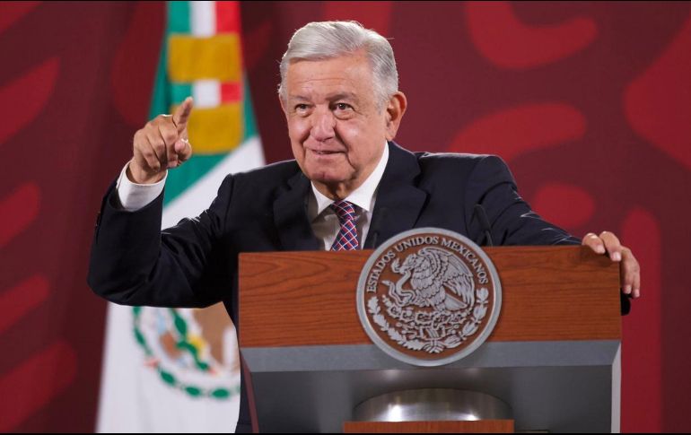 En Palacio Nacional, el Mandatario federal indicó que el combate al robo de combustible continúa arrojando resultados alentadores. SUN / G. Espinosa