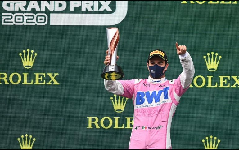 Sergio Pérez consiguió su primera victoria en Bahrein. EFE/ARCHIVO