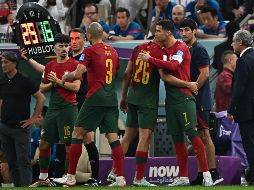 Cristiano Ronaldo entró con el encuentro ya definido. AFP/A. Poujoulat