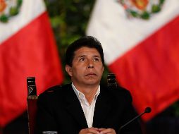 El presidente peruano Pedro Castillo, anunció la disolución del Congreso y después fue destituido. EFE / P. Aguilar