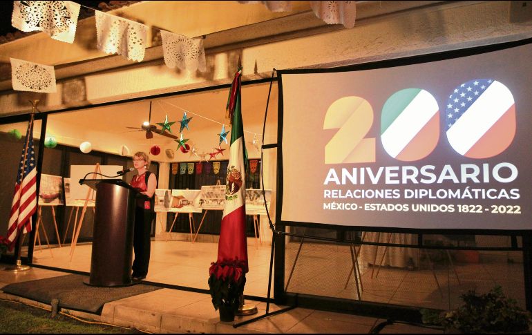 Eliza F. Al-Laham presidió el festejo en el Consulado de EU en Guadalajara. EL INFORMADOR/ A. Camacho