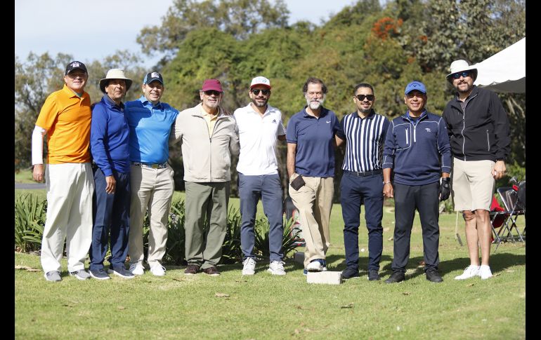 Juan José Aguilar, Julio Acevedo, Rafael De Loera, Braulio Laveaga Ceseña, Braulio Laveaga Osuna, Eugenio Godar, Álvaro Quesada, Xavier Cuevas y Alejandro Delgado. GENTE BIEN JALISCO/Claudio Jimeno