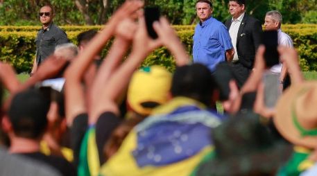 En su discurso, Bolsonaro dijo estar en el 