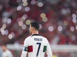 Al final Cristiano se despidió de su última Copa del Mundo sin lograr el título que habría redondeado su de por sí laureada carrera. Xinhua/Xiao Yijiu