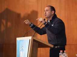 Este sábado, Marko Cortés presidió una reunión con consejeras nacionales. TWITTER/@MarkoCortes