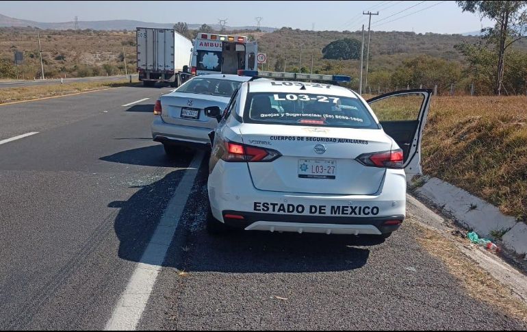 Los asaltantes al observar la presencia de los elementos de la Guardia Nacional huyeron con rumbo desconocido. ESPECIAL