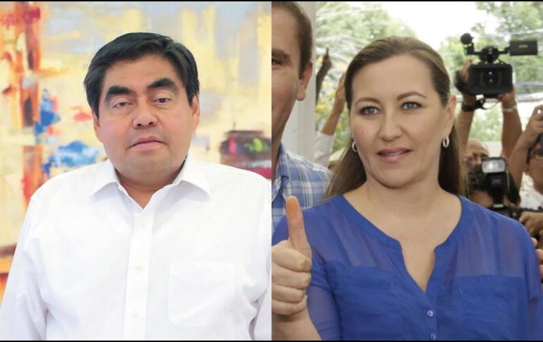 Miguel Barbosa y Érika Alonso, ex gobernadores de Puebla, murieron en 2022 y 2018, respectivamente. ARCHIVO