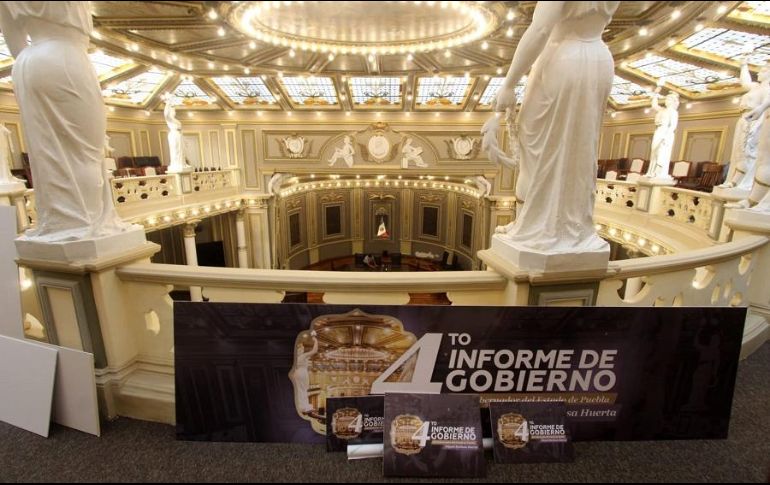 El Congreso de Puebla se preparaba para el Cuarto Informe de Gobierno del gobernador de Puebla, Miguel Barbosa. SUN