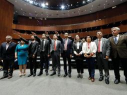 Tras su ratificación, los funcionarios federales rindieron protesta ante el pleno. ESPECIAL/Cámara de Diputados