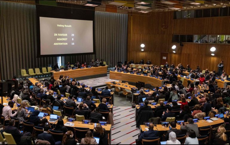 Irán, que este año había ingresado en la Comisión de la Mujer con un mandato de cuatro años, quedará excluido de este foro compuesto por 45 países. AFP / Y. Iwamura
