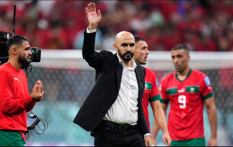 Walid Regragui dice que no le puede reprochar nada a sus pupilos. AP/M. Fernández