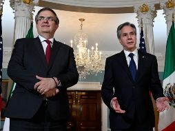 El canciller Marcelo Ebrard y su homólogo de Estados Unidos Antony Blinken trabajan en conjunto en la próxima Cumbre de las Américas. AFP