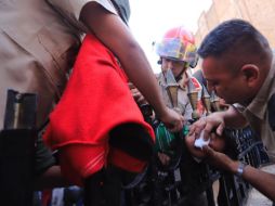 El niño de tres años jugaba en la Fuente de los niños Miones cuando se atoró. ESPECIAL