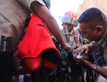 El niño de tres años jugaba en la Fuente de los niños Miones cuando se atoró. ESPECIAL