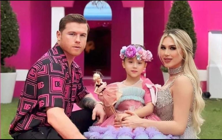 Canelo Álvarez festejó a su pequeña hija con temática de Barbie. Instagram/fernandagmtz
