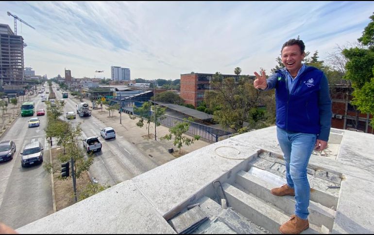 De acuerdo con la Dirección de Obras Públicas del ayuntamiento tapatío, solo restan los últimos detalles del arco, así como la colocación del crudito de piedra. CORTESÍA / Ayuntamiento de Guadalajara