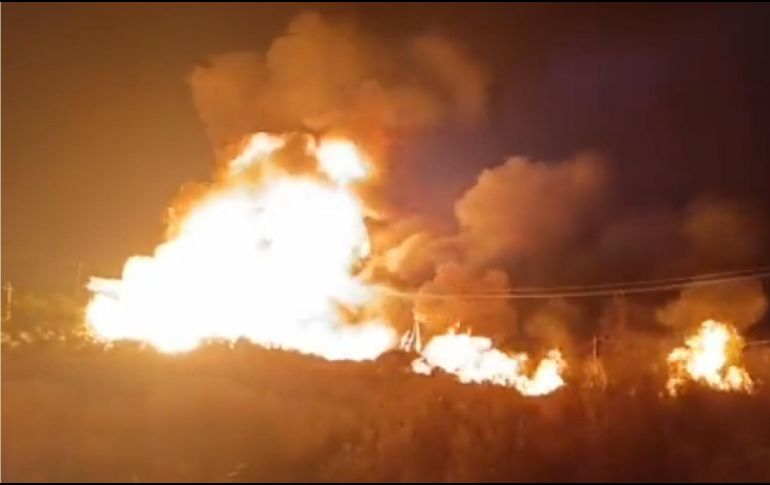 La explosión ocasionó el desalojo de varios habitantes de Xolostitla. ESPECIAL