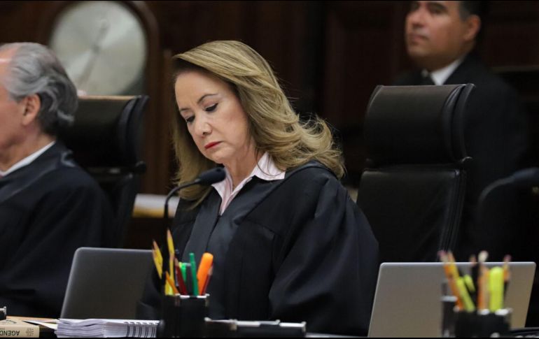 Un reportaje del medio Latinus señaló que la candidata a presidir la Suprema Corte de Justicia de la Nación (SCJN) plagió su tesis de licenciatura, publicada en el año de 1987. NTX / ARCHIVO