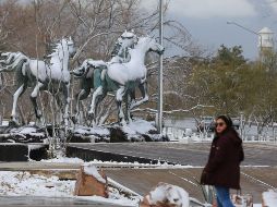 Hasta antes de las 11 de la mañana la máxima era de -4 grados con una sensación térmica de -11 grados centígrados. EFE / ARCHIVO