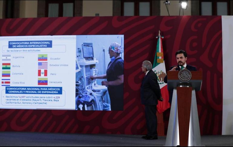 El director del IMSS, Zoé Robledo, informó en la 