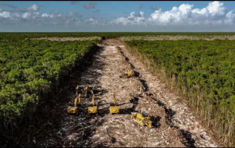El Tren Maya, considerada por el gobierno como una obra prioritaria, será inaugurada en diciembre de 2023. AFP/ ARCHIVO