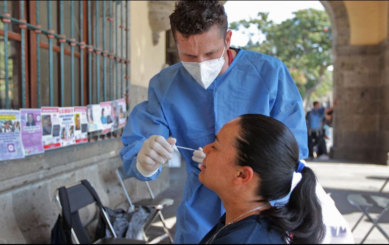 Aplicacion de pruebas COVID-19 gratuitas, en modulos instalados. Archivo